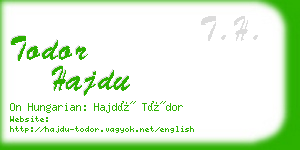 todor hajdu business card